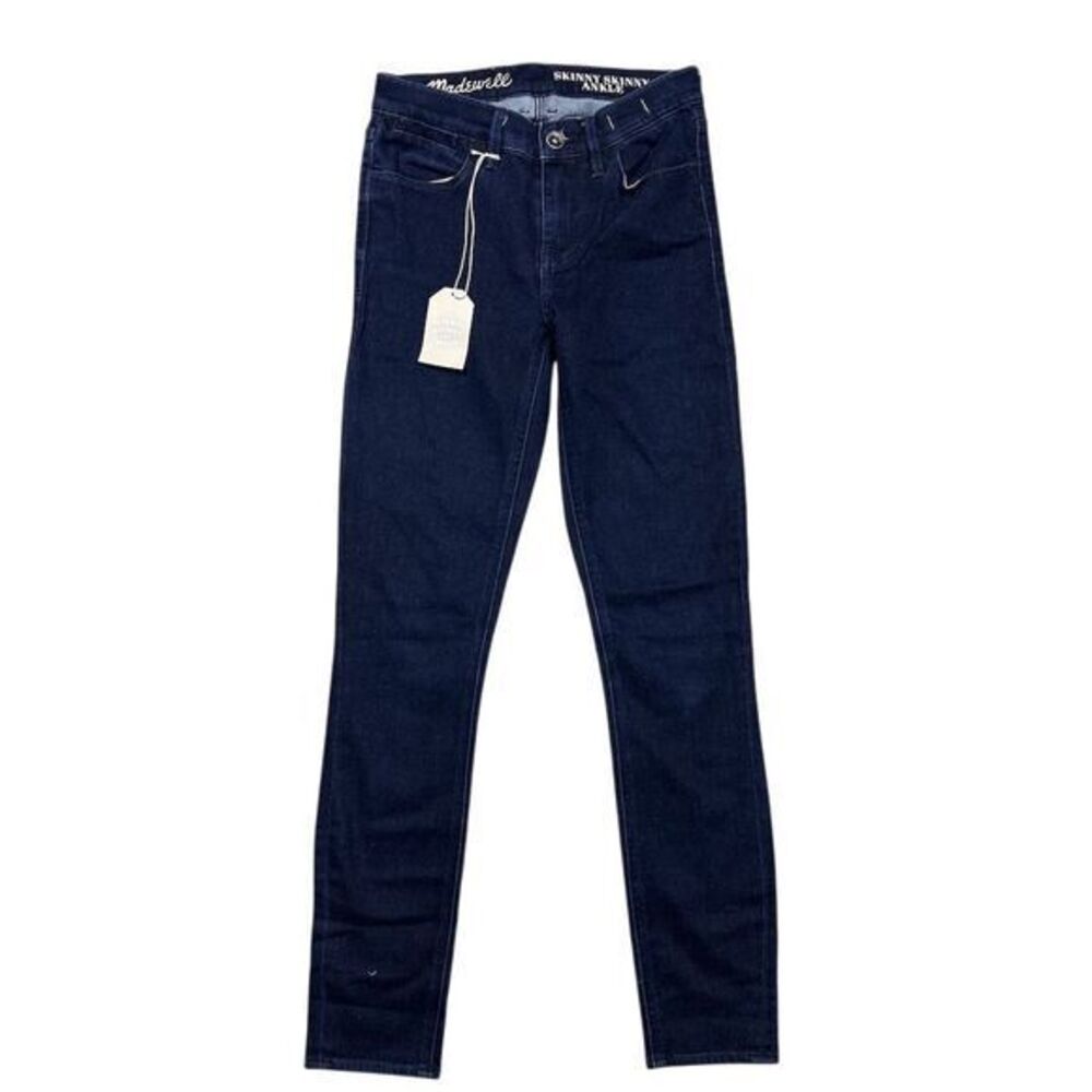 Madewell Women's Skinny Skinny Ankle Jeans Size 24 Blue‎ Dark Wash Denim